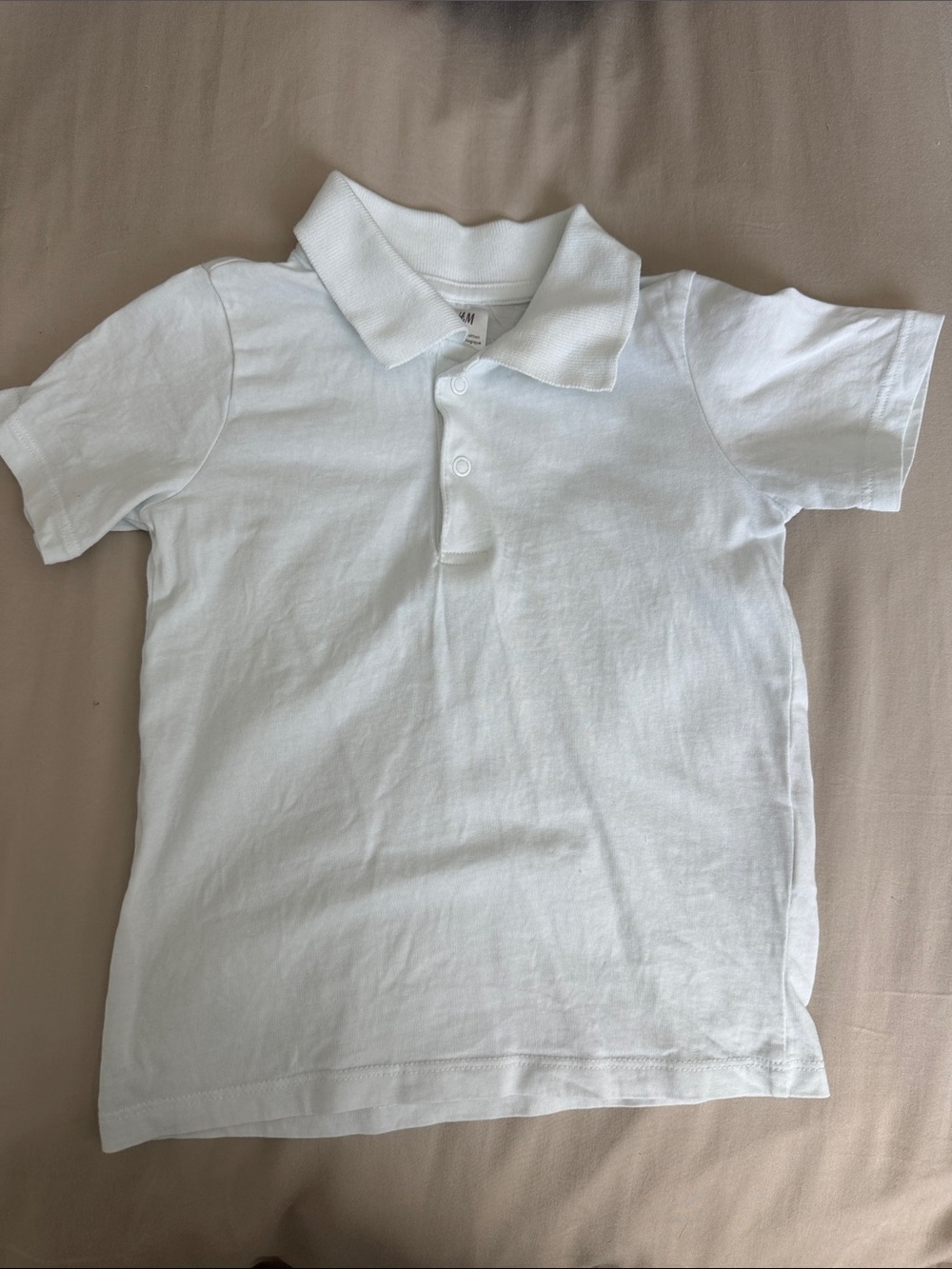 H&M White Kids Polo Shirt - Short Sleeve School Polo